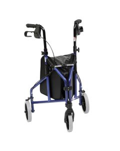Drive Medical lightweight aluminium tri walker viewed from the front
