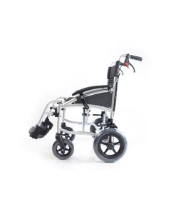Karma i-Lite Plus Lightweight Transit Wheelchair shown from the side view