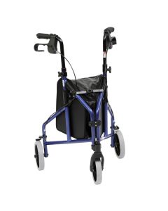 Drive Medical lightweight aluminium tri walker viewed from the front
