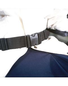 A lap style safety belt to keep a user in their wheelchair
