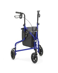 Days lightweight aluminium tri wheel walker in blue