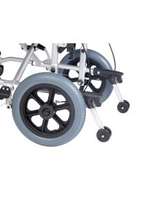 UGO height adjustable anti-tip wheelchair wheels in max height position