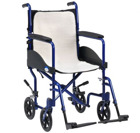 Overlay fleece cushion for wheelchairs