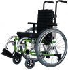 Excel G5 Modular Kids Self Propelled Wheelchair in green side view