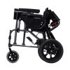 The Karma MVP 502 reclining wheelchair shown folded ready for transportation