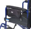 Wheelchair Bag Set showing the smaller bag attached to the armrest of the wheelchair