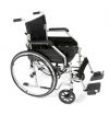 The dside view of the Ugo Essential steel self propelled folding wheelchair