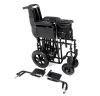 Ugo Atlas bariatric steel transit wheelchair shown with foot rests removed for storage