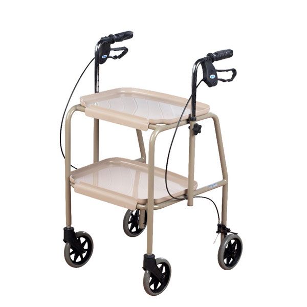 Adjustable Height Trolley Walker with Brakes