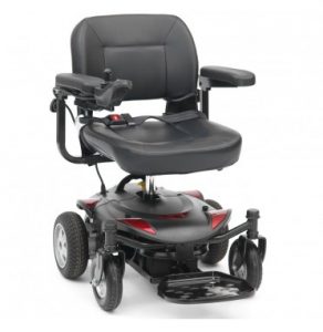 The Titan LTE powerchair in red