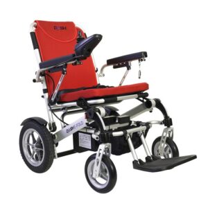 The Dash-E electric wheelchair powerchair in red